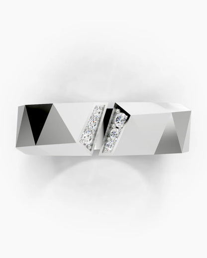 Split Gleam Men Ring