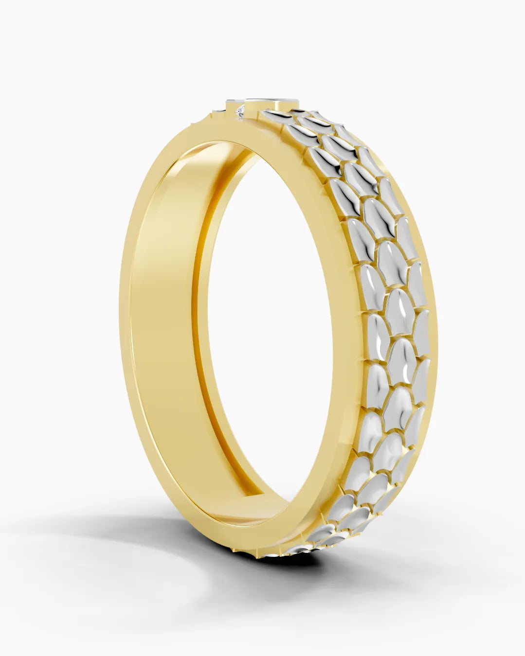 Obsidian Scale Men Ring