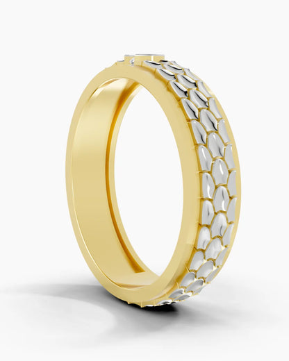 Obsidian Scale Men Ring