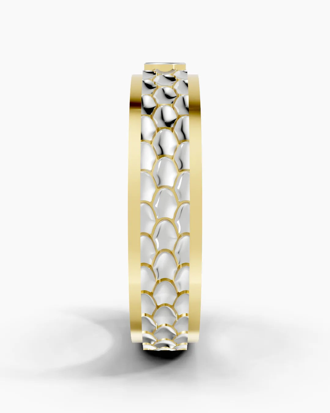 Obsidian Scale Men Ring