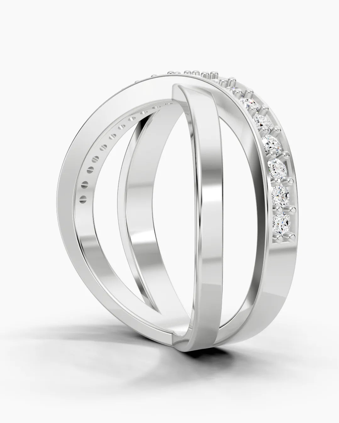Cross Path Women Ring