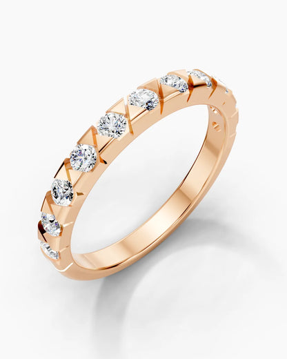 Lined Brilliance Women Ring