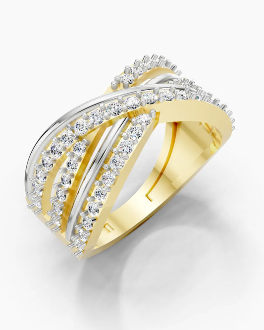 Broad Twisted Women Ring
