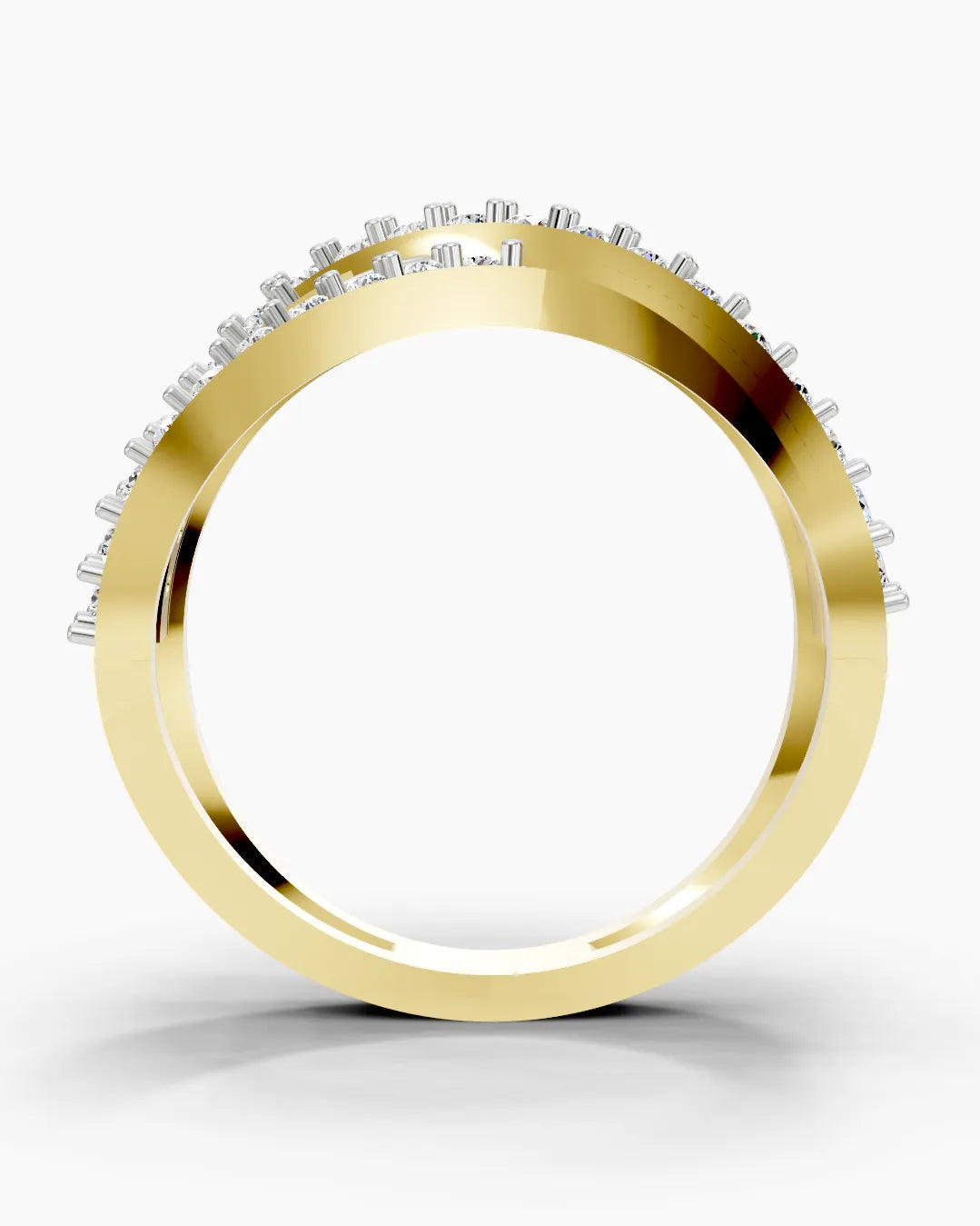 Broad Twisted Women Ring