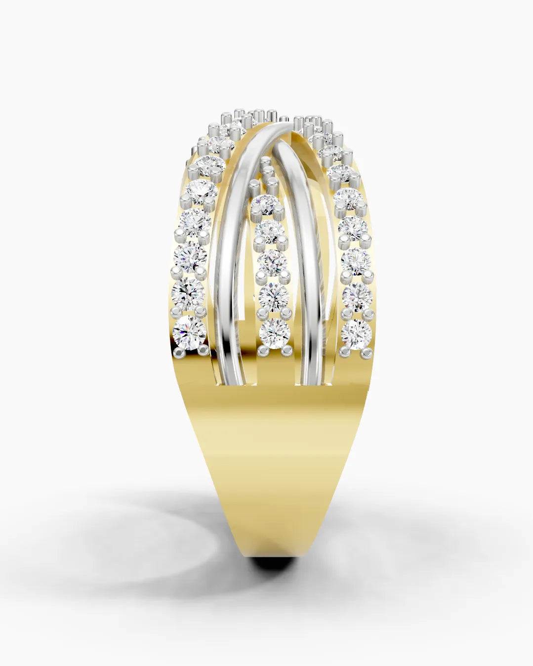 Broad Twisted Women Ring