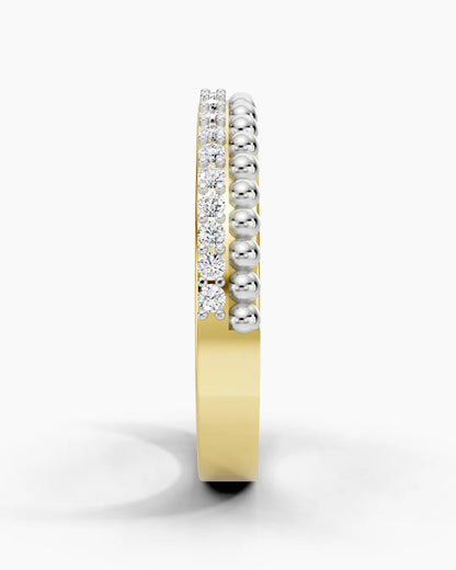 Beaded Eternity Women Ring