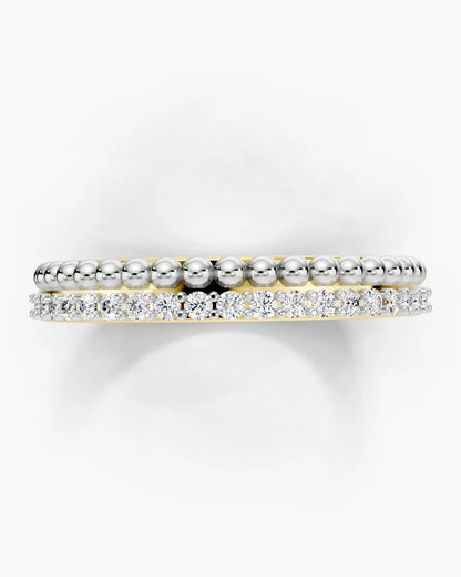 Beaded Eternity Women Ring
