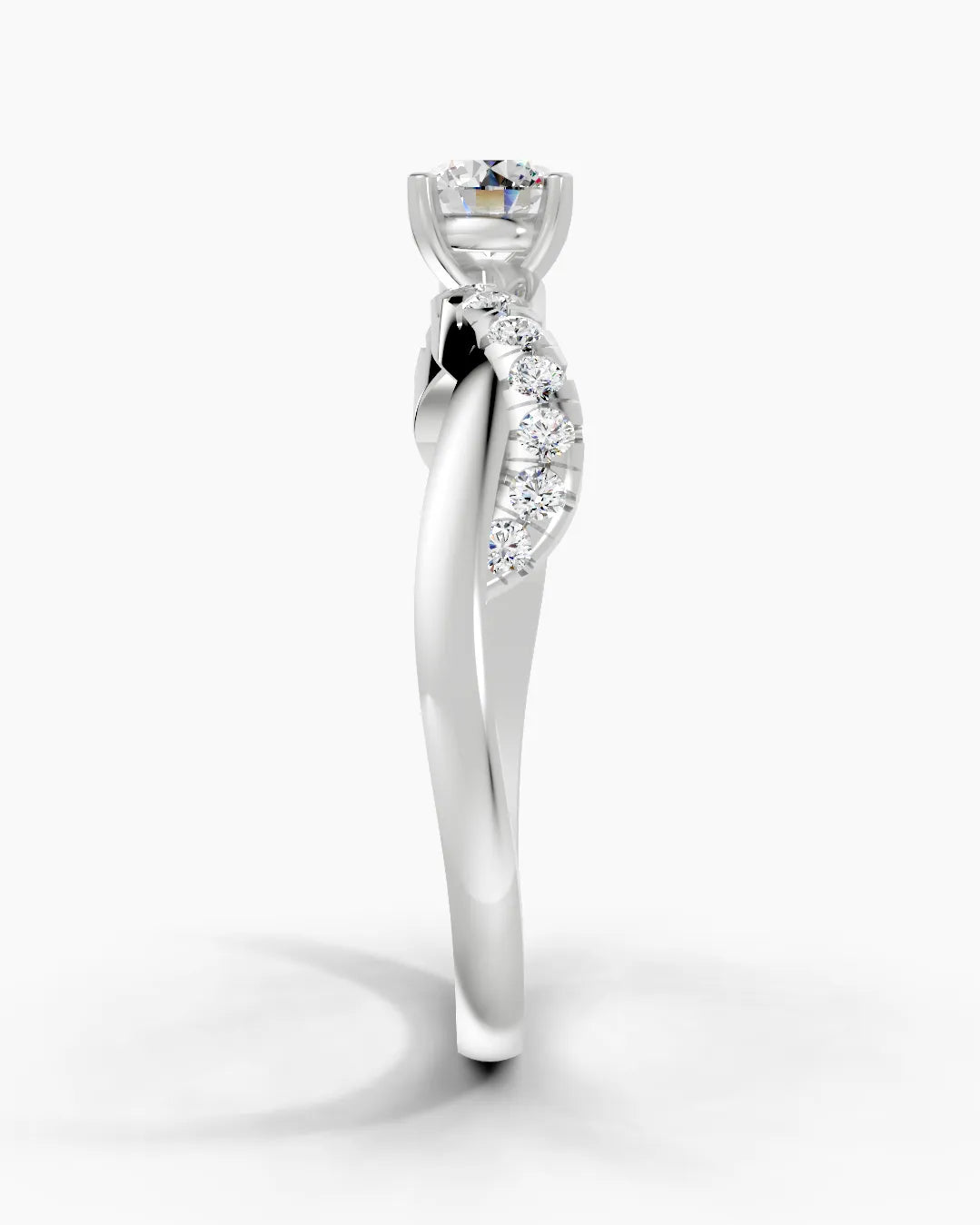 Sparkling Braid Women Ring