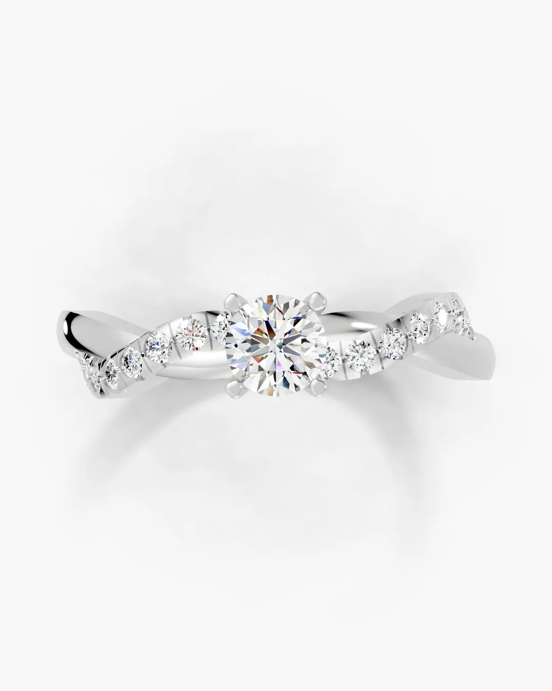 Sparkling Braid Women Ring