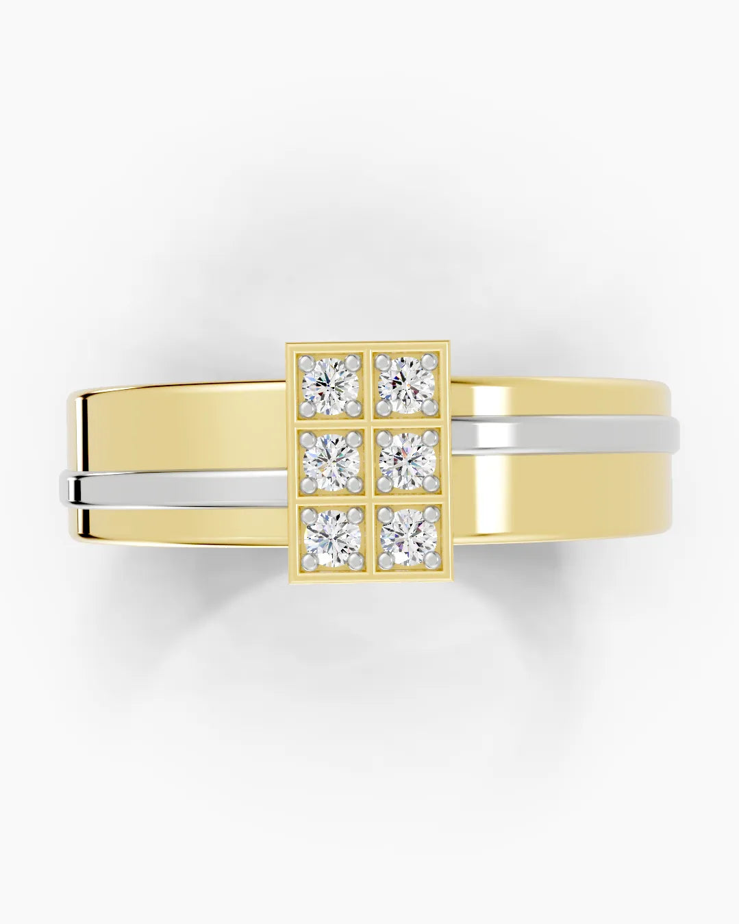 Signature Grid Men Ring