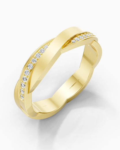 Golden Twist Women Ring