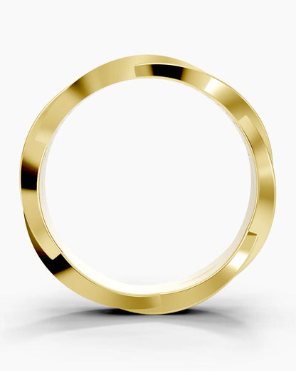 Golden Twist Women Ring