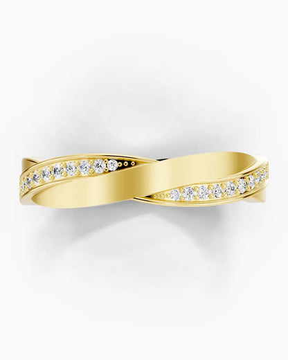 Golden Twist Women Ring
