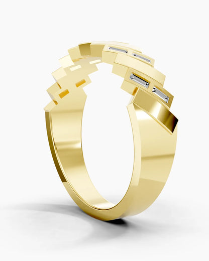 SparkleGrid Men Ring