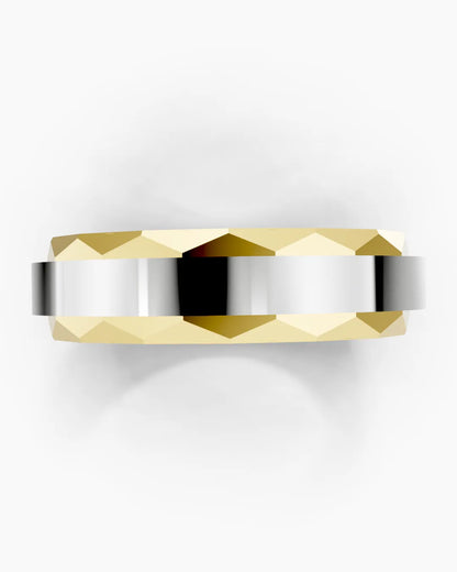Hex Crest Men Ring