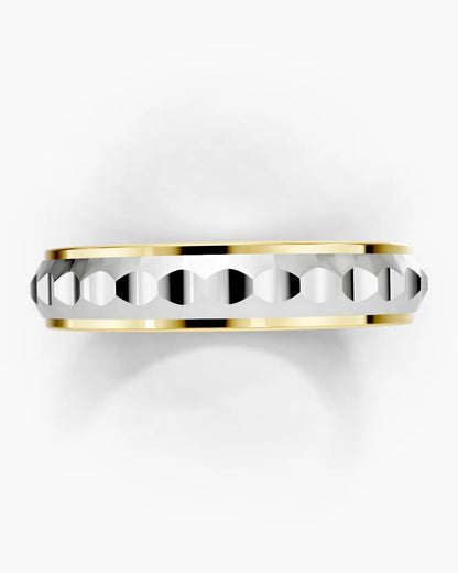 Edgecut Men Ring
