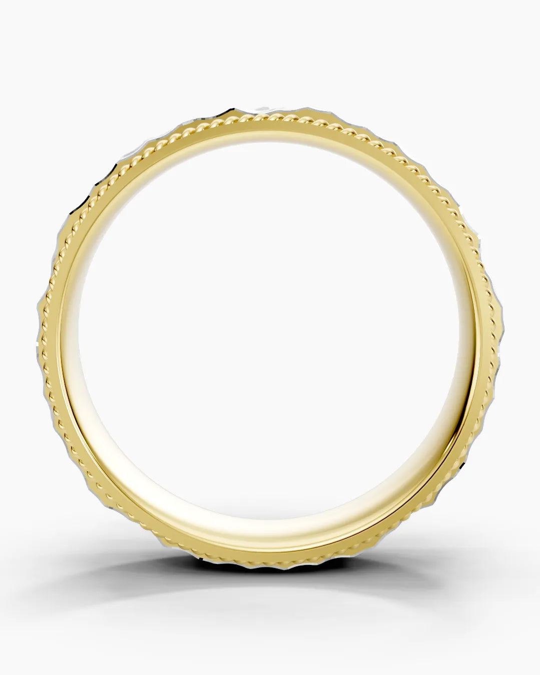 Hammered Flow Men Ring