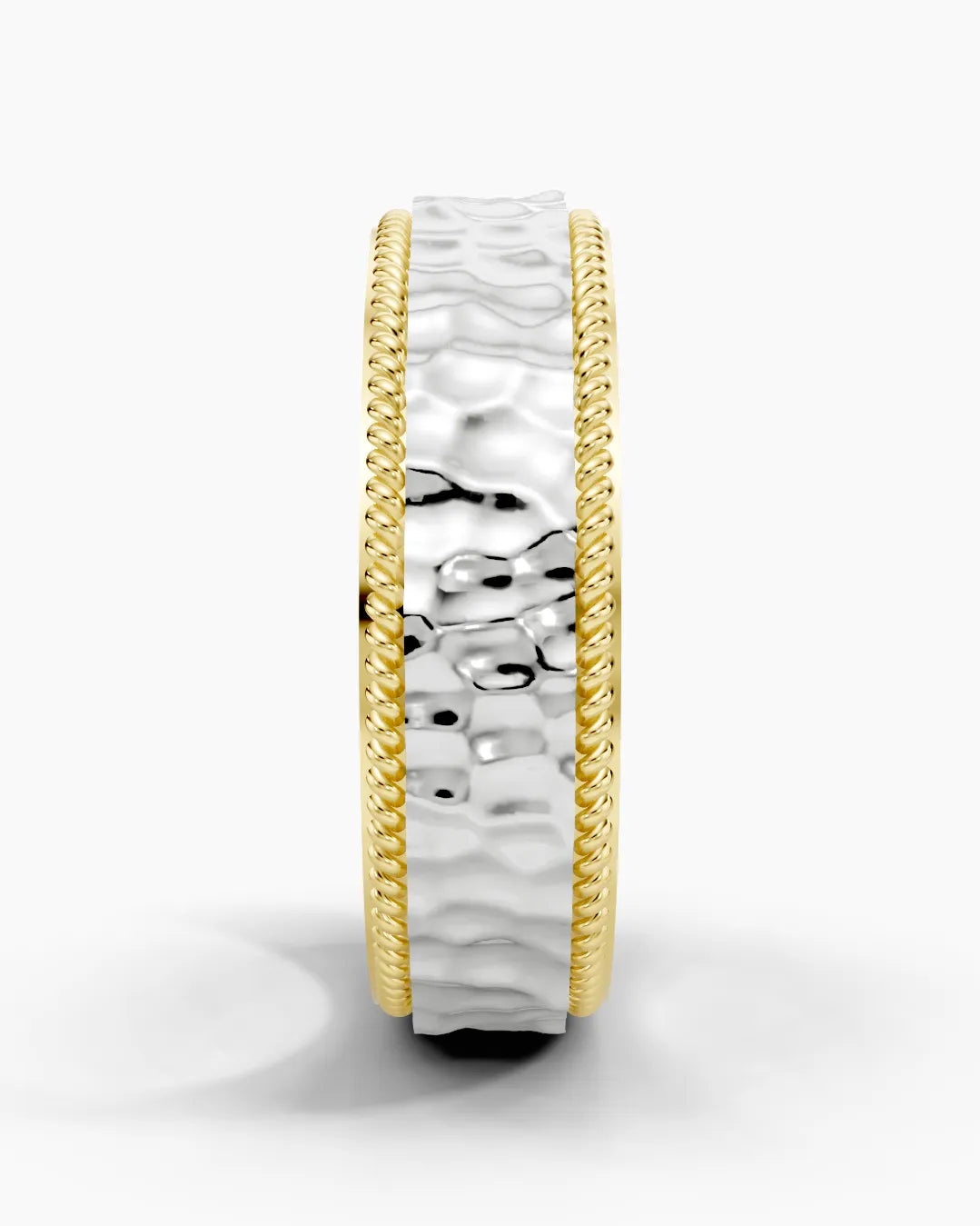 Hammered Flow Men Ring