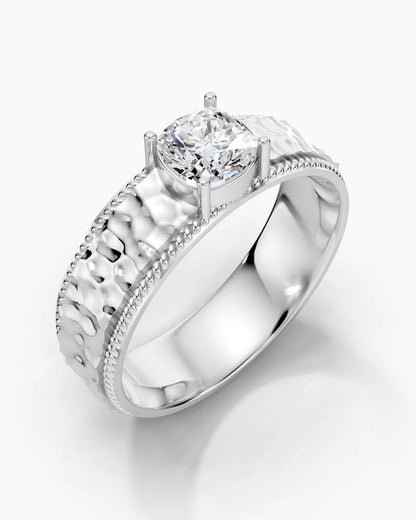 Hammered Crown Men Ring