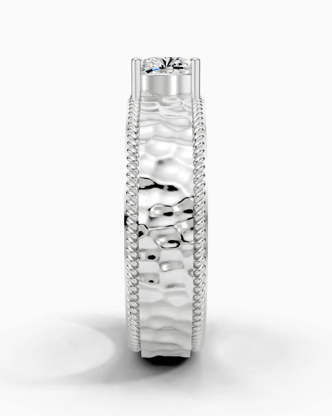 Hammered Crown Men Ring