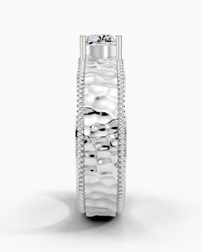 Hammered Crown Men Ring