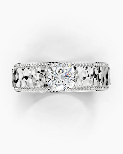 Hammered Crown Men Ring