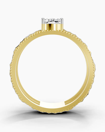 Aurora Hammered Men Ring
