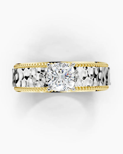 Aurora Hammered Men Ring