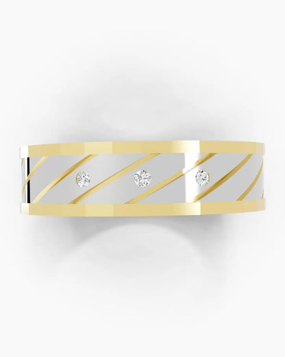 Triple Edge Men Ring
