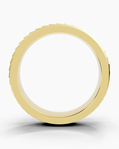 Cut Axis Men Ring