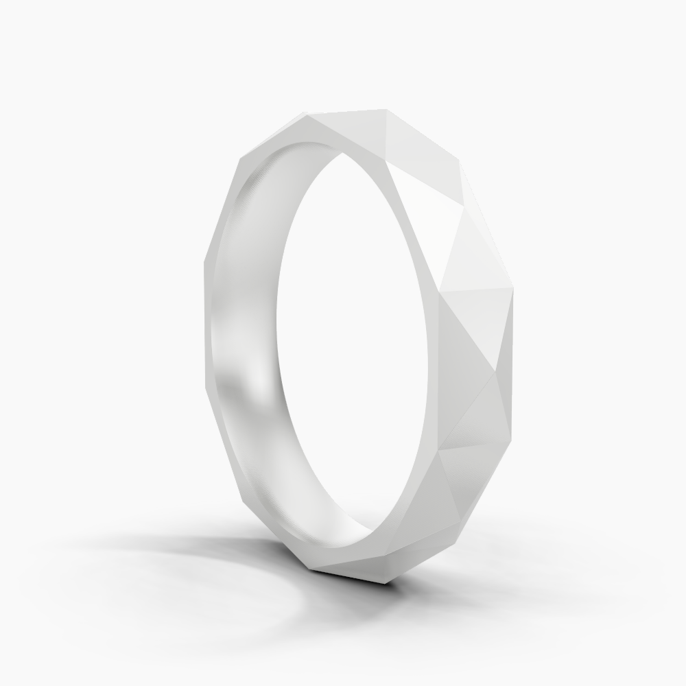 Refined Facet Men Ring