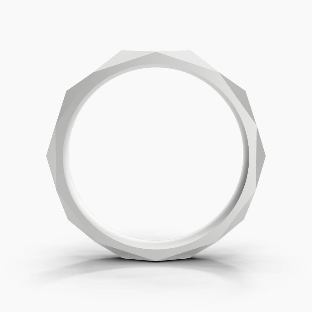 Refined Facet Men Ring