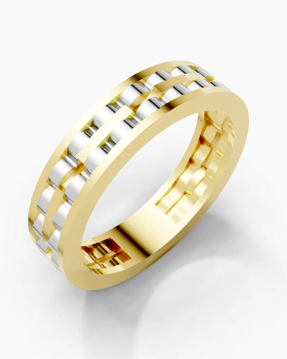Twin Tone Men Ring