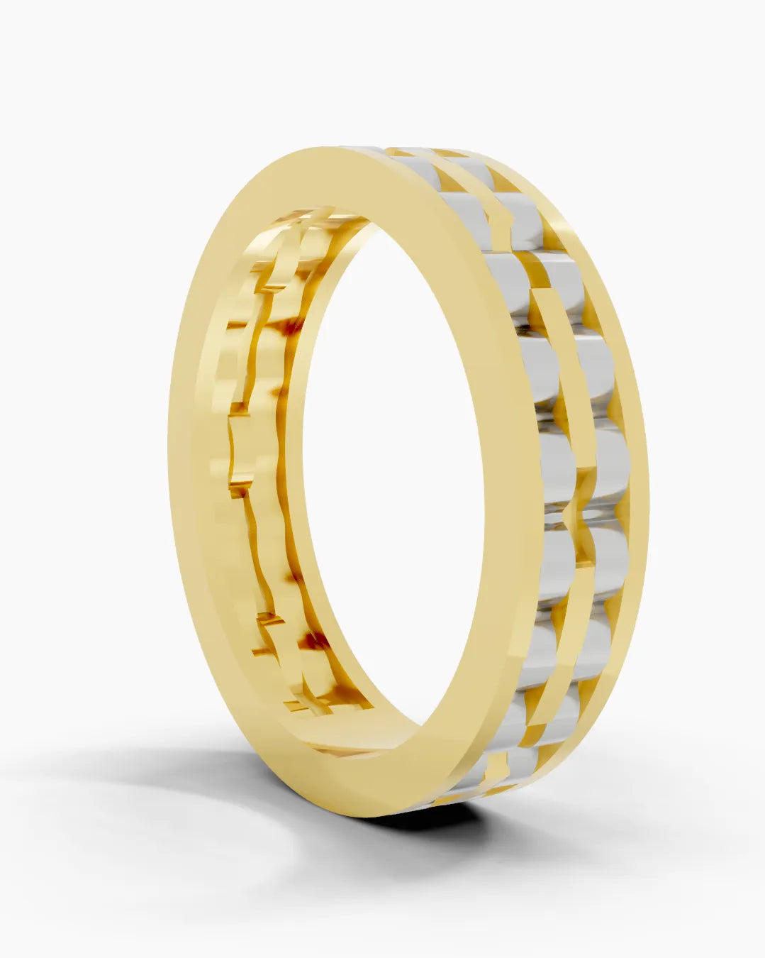 Twin Tone Men Ring