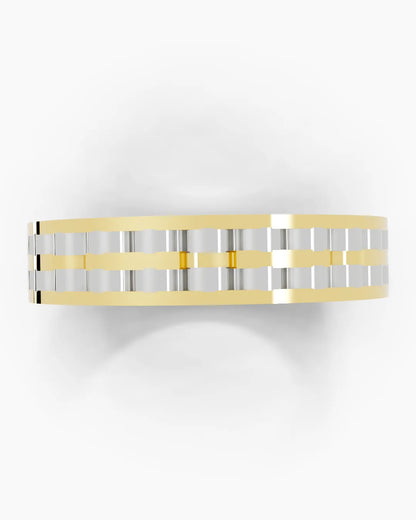 Twin Tone Men Ring