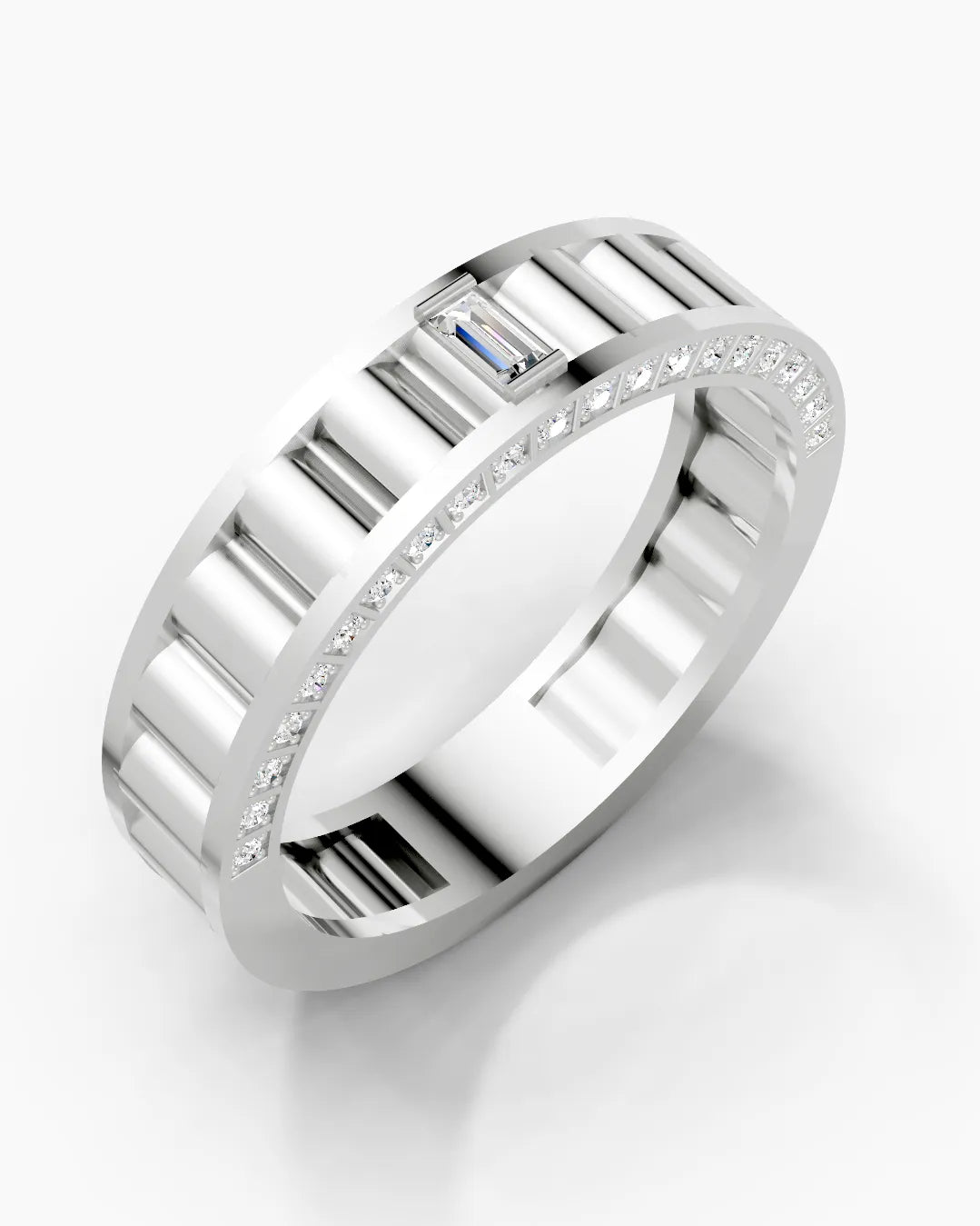 Linear Gleam Men Ring