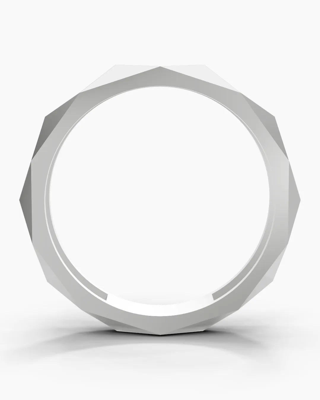 Sculpted Facet Men Ring