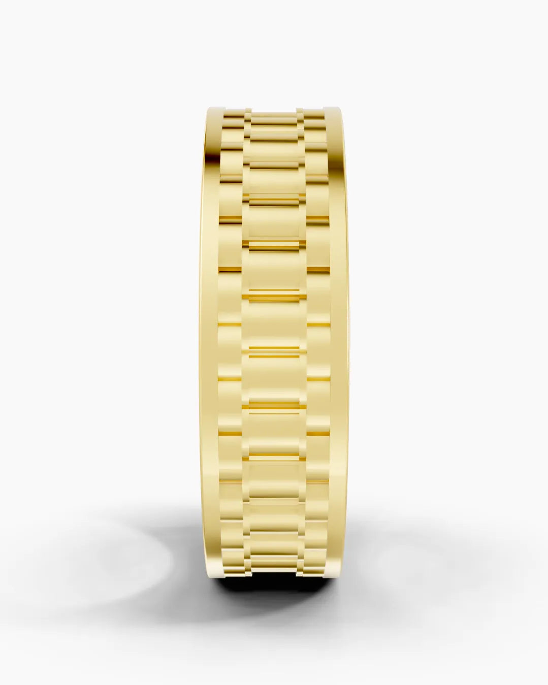 Curved Texture Men Ring