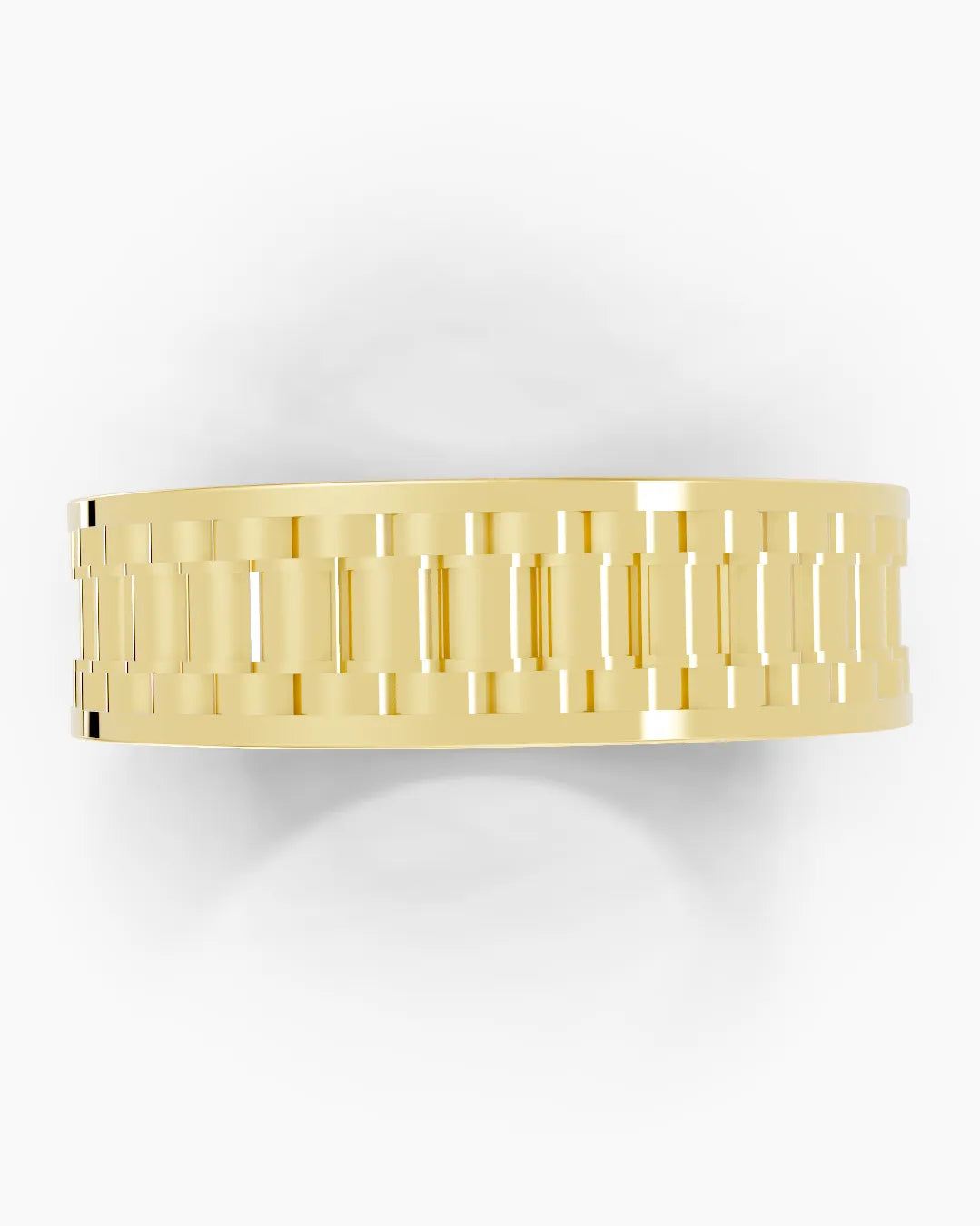 Curved Texture Men Ring