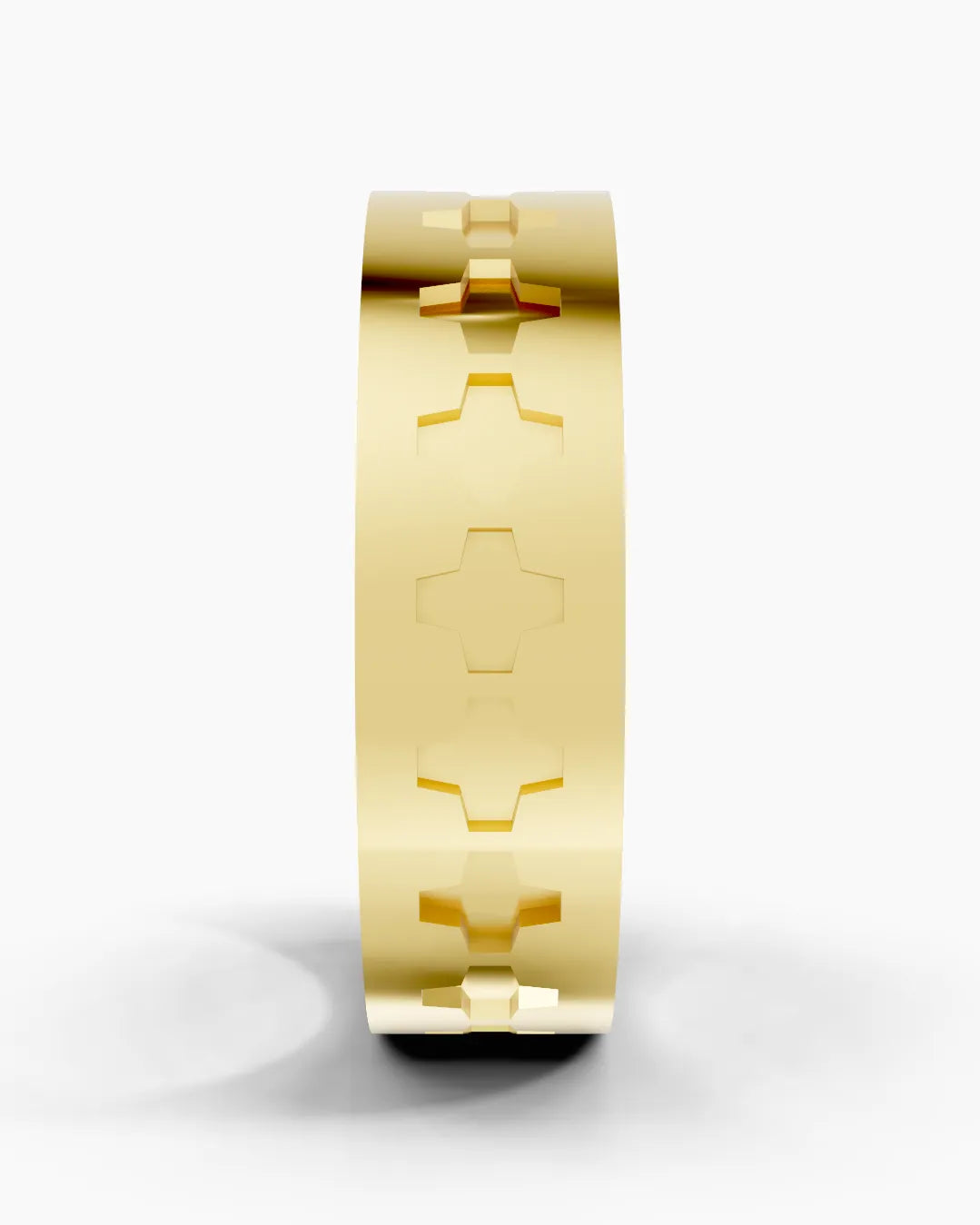 Sleek Geometry Men Ring