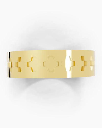 Sleek Geometry Men Ring