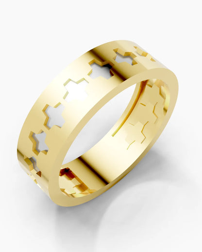 Modern Pattern Men Ring