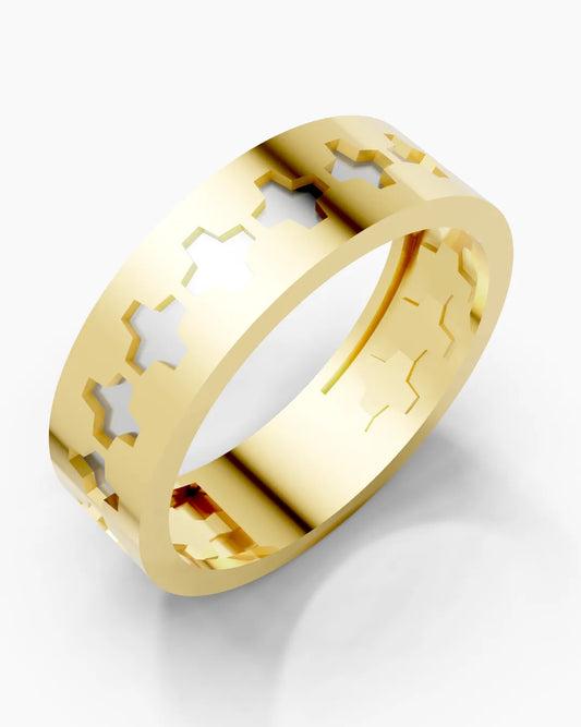 Modern Pattern Men Ring