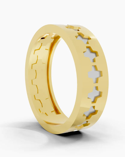 Modern Pattern Men Ring
