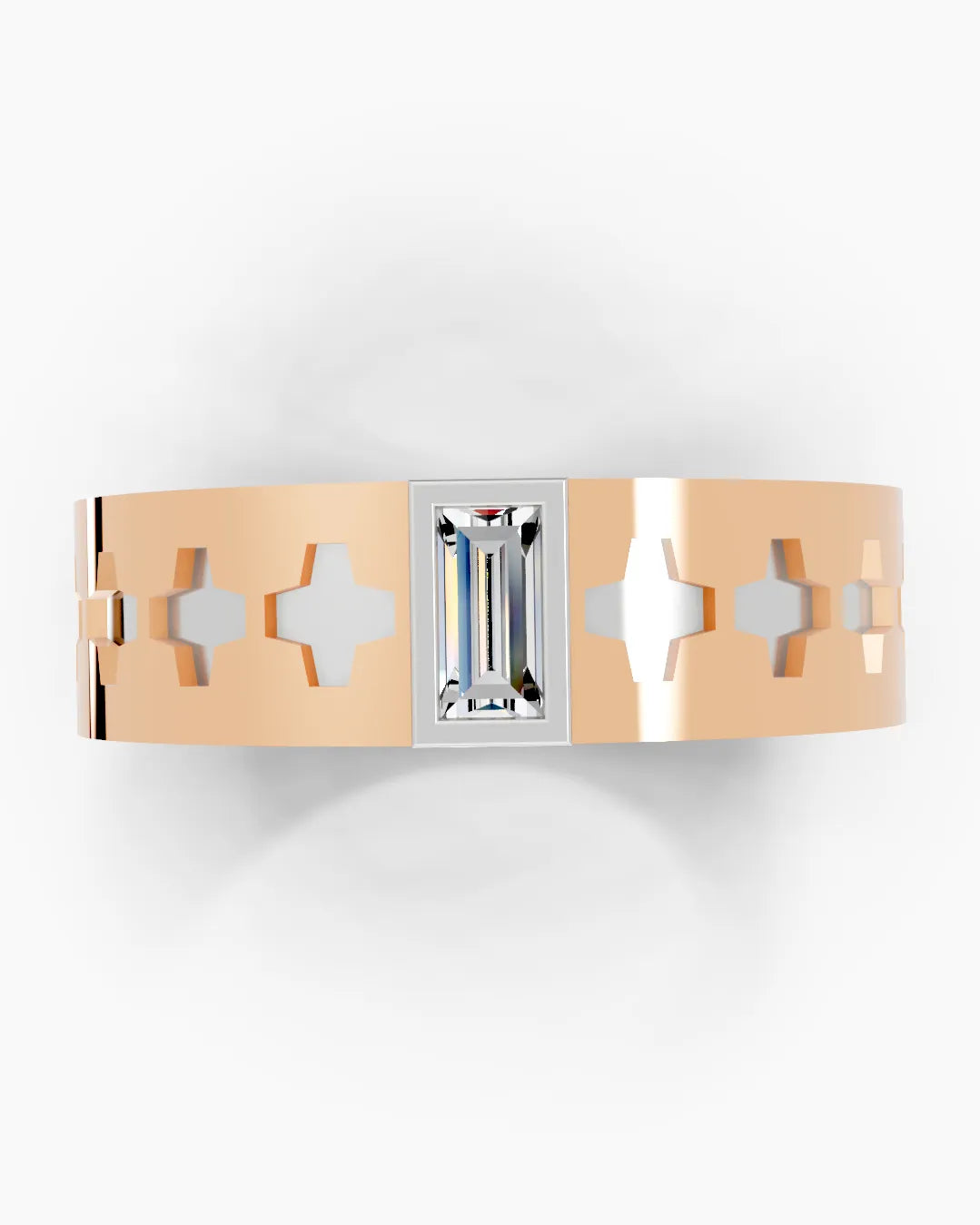 Baguette Edge Men Ring