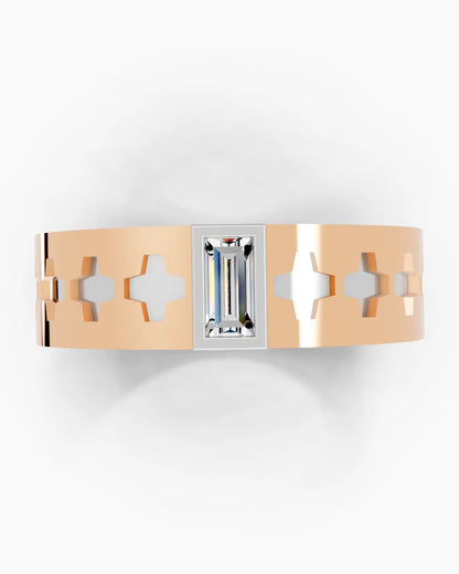 Baguette Edge Men Ring