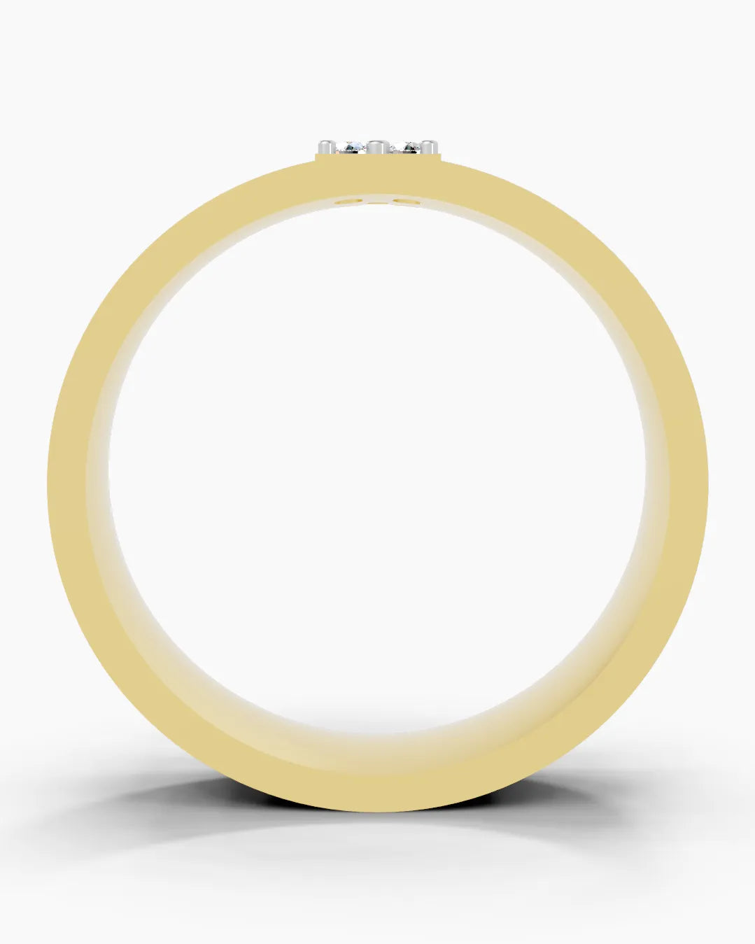Crosslink Pattern Men Ring