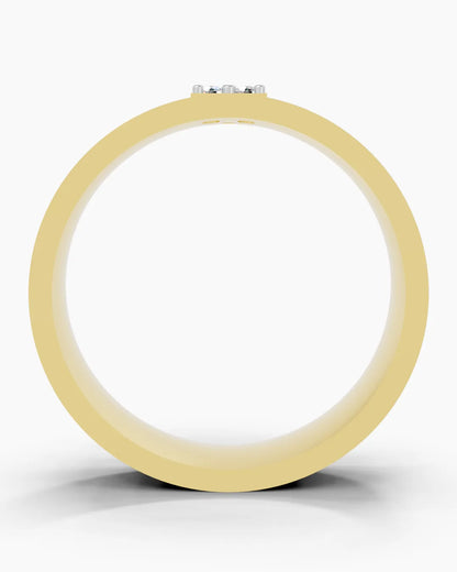 Crosslink Pattern Men Ring