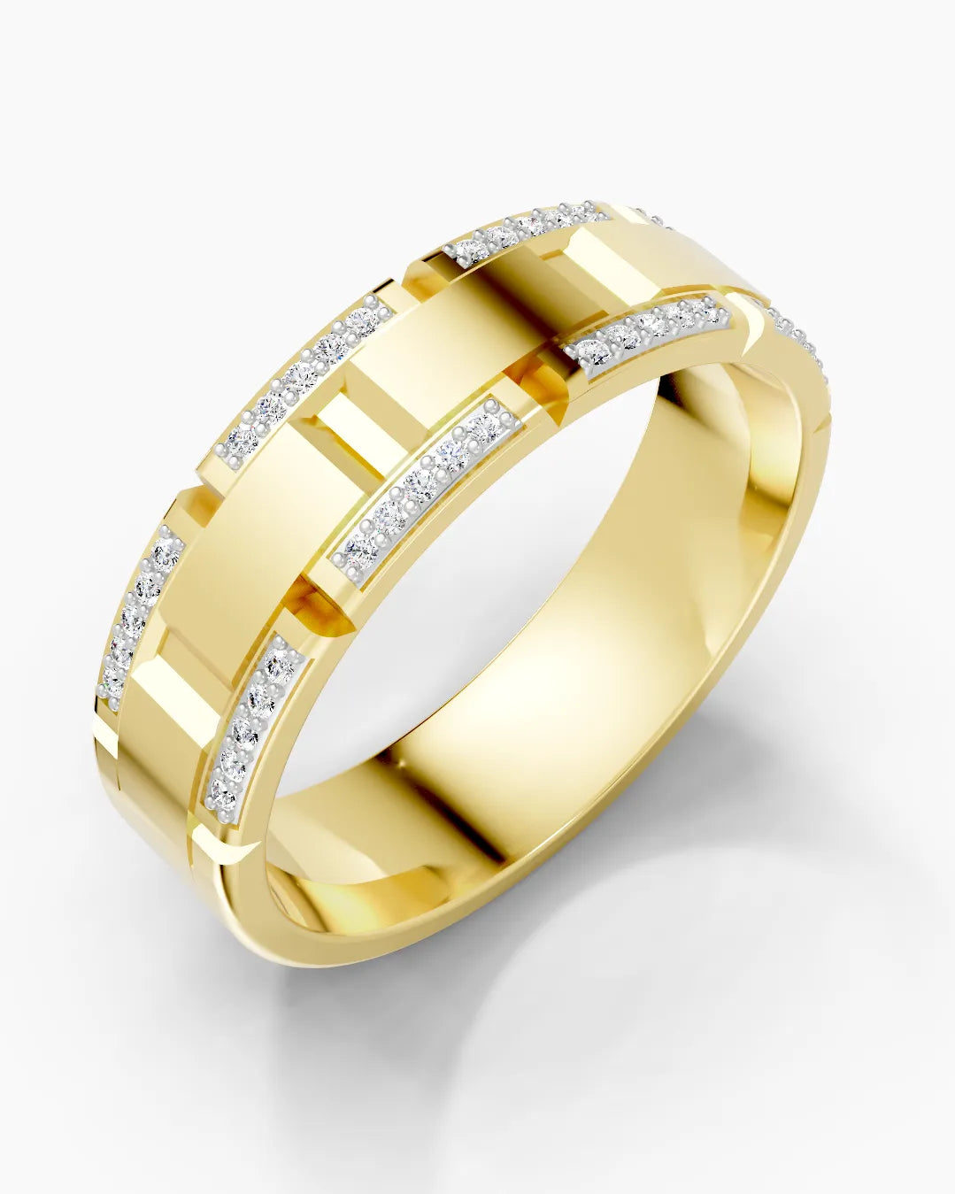 Bold Contrast Men Ring