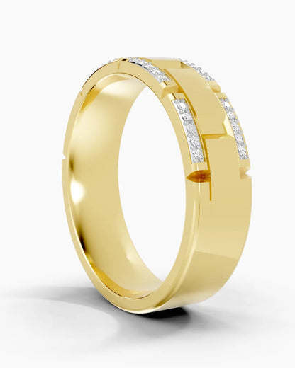 Bold Contrast Men Ring